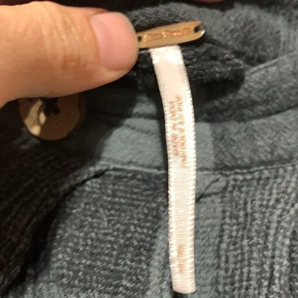 Free People Black Plaid Wide Leg Pants - Picture 4 of 6